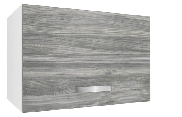 Kuchynská skrinka Belini nad digestor 60 cm šedý antracit Glamour Wood TOR SGP60/2/WT/GW1/0/U