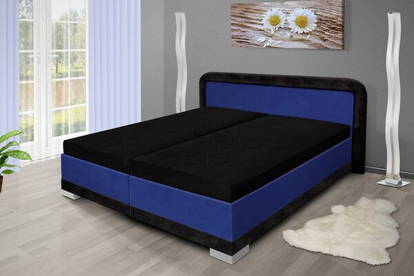Manželská posteľ s úložným priestorom JARO 200x160 Barva: Modrá