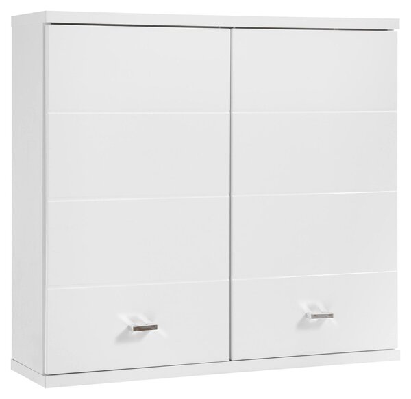 ZÁVESNÁ SKRINKA, biela s vysokým leskom, biela, 76/71/23 cm Xora - Kúpeľňové skrinky