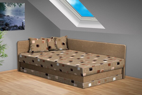 Čalúnená posteľ Robin 120x200 cm farba čalounění: béžová