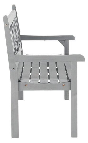 KONDELA Drevená záhradná lavička, sivá, 150 cm, FABLA