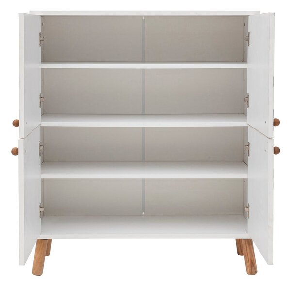 Biela skrinka 95x111 cm Multilux – Kalune Design