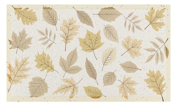 Rohožka 40x70 cm Autumn Neutral Leaves – Artsy Doormats
