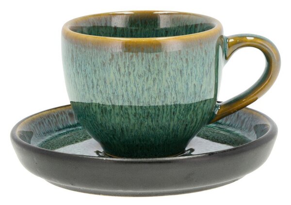 Zelená keramická šálka na espresso 70 ml Gastro Green/Black – Bitz