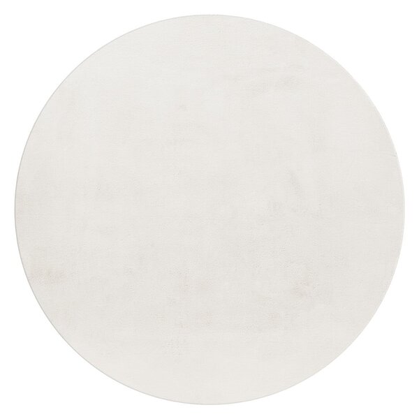 Krémový prateľný okrúhly koberec ø 120 cm Pouffy – Ayyildiz Carpets