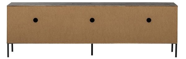 Hnedý TV stolík z borovicového dreva 180x56x46 cm Bono – WOOOD