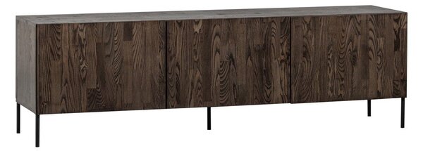 Hnedý TV stolík z borovicového dreva 180x56x46 cm Bono – WOOOD