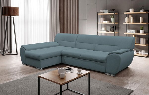 ROHOVÁ SEDAČKA, textil, modrá MID.YOU - Sedačky, Online Only
