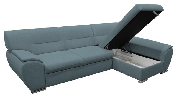 ROHOVÁ SEDAČKA, textil, modrá MID.YOU - Sedačky, Online Only