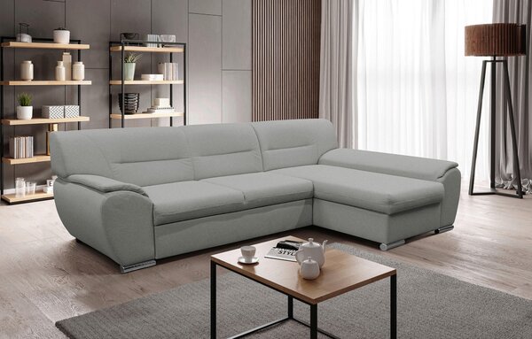 ROHOVÁ SEDAČKA, textil, svetlosivá MID.YOU - Sedačky, Online Only