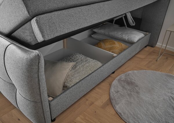 BOXSPRINGOVÁ POSTEĽ, 160/200 cm, tmavosivá MID.YOU - Online Only spálne, Online Only