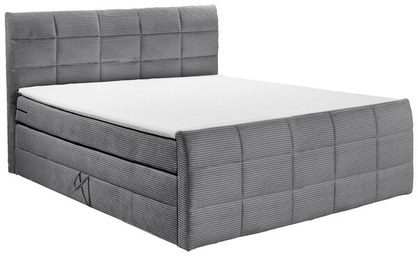 BOXSPRINGOVÁ POSTEĽ, 180/200 cm, tmavosivá MID.YOU - Online Only spálne, Online Only