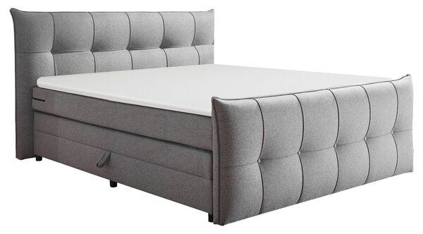 BOXSPRINGOVÁ POSTEĽ, 160/200 cm, tmavosivá MID.YOU - Online Only spálne, Online Only