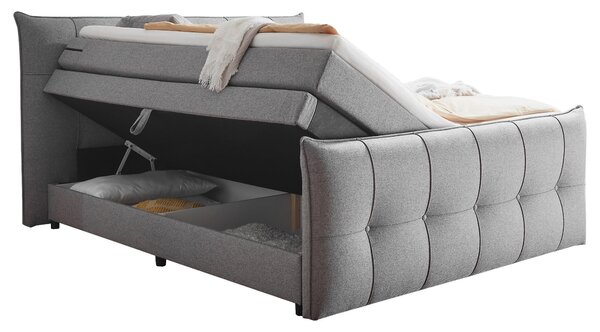 BOXSPRINGOVÁ POSTEĽ, 160/200 cm, tmavosivá MID.YOU - Online Only spálne, Online Only