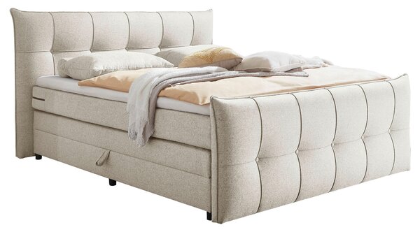 BOXSPRINGOVÁ POSTEĽ, 160/200 cm, krémová MID.YOU - Online Only spálne, Online Only