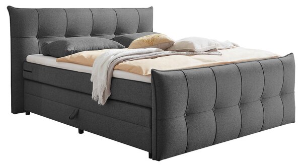 BOXSPRINGOVÁ POSTEĽ, 160/200 cm, antracitová MID.YOU - Online Only spálne, Online Only