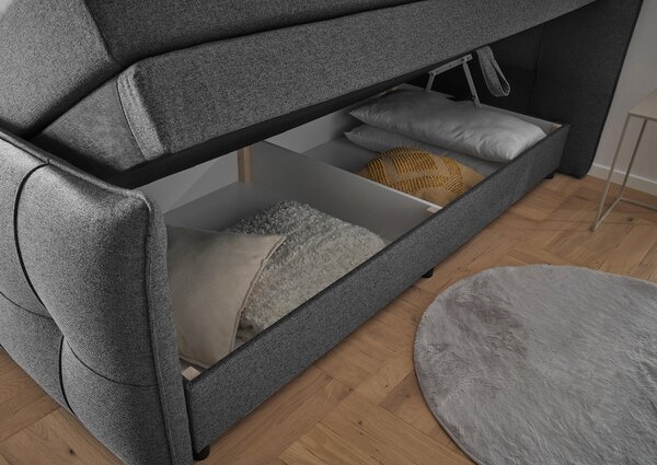 BOXSPRINGOVÁ POSTEĽ, 160/200 cm, antracitová MID.YOU - Online Only spálne, Online Only
