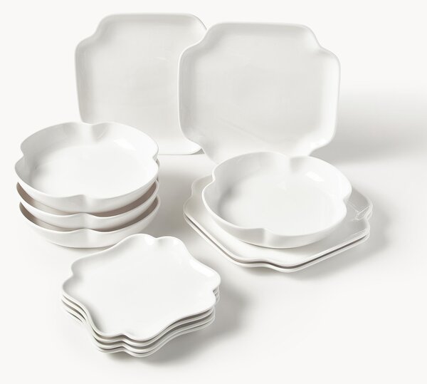 Porcelánová súprava riadov Nera, 4 osoby (12 dielov)