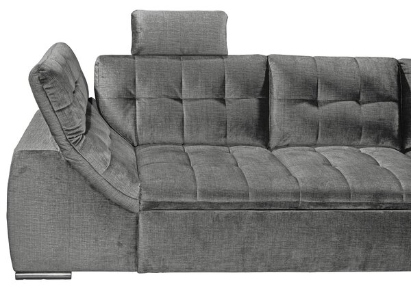 ROHOVÁ SEDAČKA, textil, sivá MID.YOU - Sedačky, Online Only