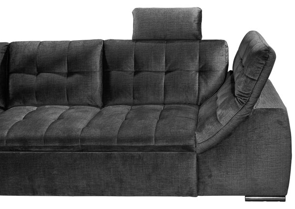 ROHOVÁ SEDAČKA, textil, čierna MID.YOU - Sedačky, Online Only