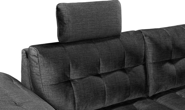 ROHOVÁ SEDAČKA, textil, čierna MID.YOU - Sedačky, Online Only