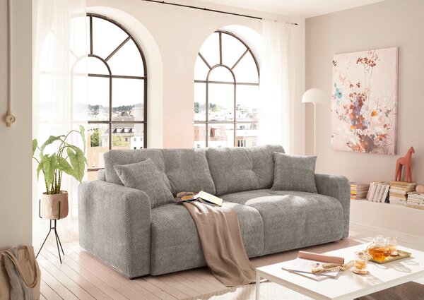 ROZKLADACIA POHOVKA, textil, taupe MID.YOU - Sedačky, Online Only