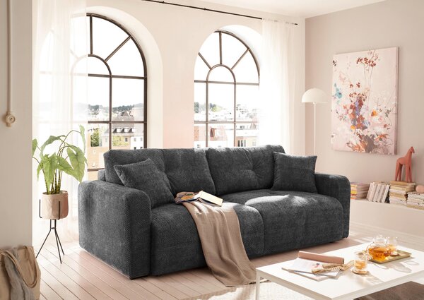 ROZKLADACIA POHOVKA, textil, antracitová MID.YOU - Sedačky, Online Only