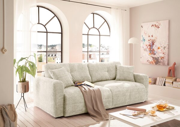 ROZKLADACIA POHOVKA, textil, béžová MID.YOU - Sedačky, Online Only