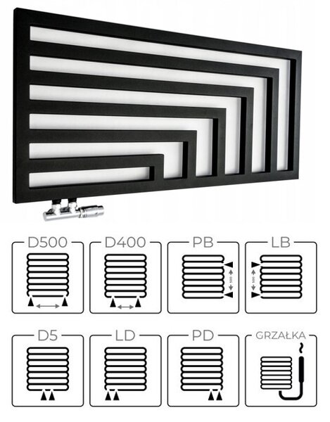 Regnis Kreon Zenit, vykurovacie teleso 1000x550 mm, 541W, biela, KZ100/55/PD/WHITE