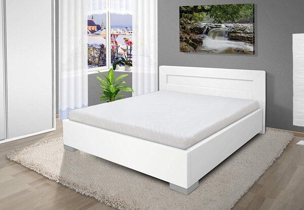 Luxusná posteľ Mia 120x200 cm Barva: eko bílá, úložný priestor: nie