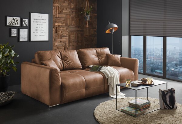 ROZKLADACIA POHOVKA, textil, svetlohnedá Livetastic - Sedačky, Online Only