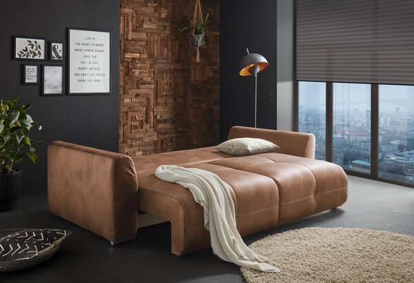 ROZKLADACIA POHOVKA, textil, svetlohnedá Livetastic - Sedačky, Online Only