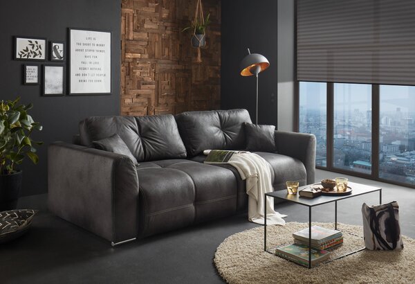 ROZKLADACIA POHOVKA, textil, antracitová Livetastic - Sedačky, Online Only