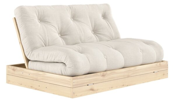 Béžová ľanová rozkladacia pohovka 145 cm Flip – Karup Design