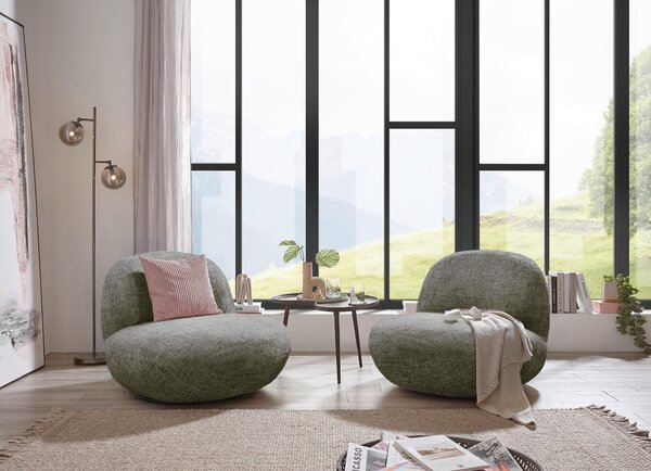 KRESLO, textil, sivá MID.YOU - Online Only obývacie izby, Online Only