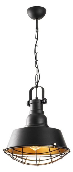 Čierne závesné svietidlo s kovovým tienidlom ø 30 cm Itak – Opviq lights