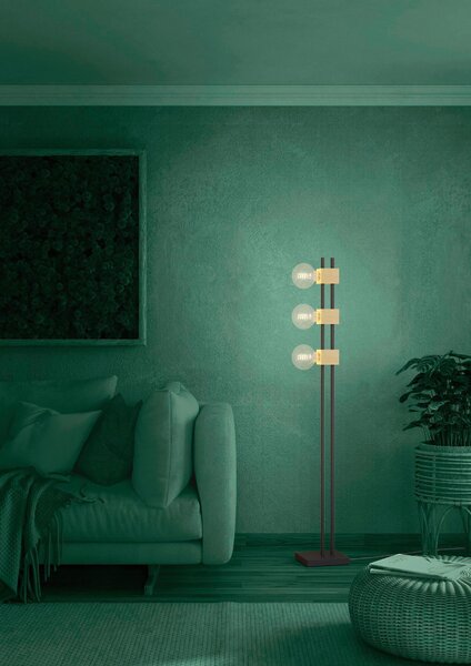 STOJACIA LAMPA, 9,5/7,5/150,5 cm Eglo - Online Only bytové doplnky, Online Only
