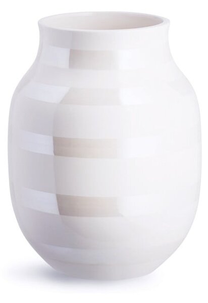 Biela kameninová váza Kähler Design Omaggio, výška 20 cm