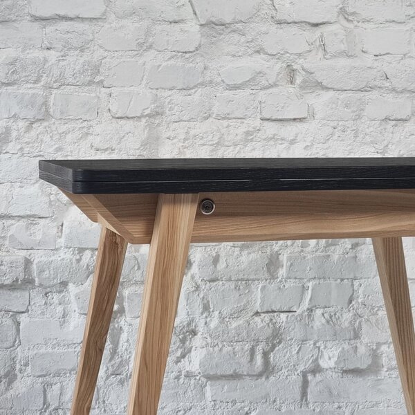 Rozkladací jedálenský stôl s doskou v dekore jaseňového dreva 65x90 cm Envelope – Ragaba