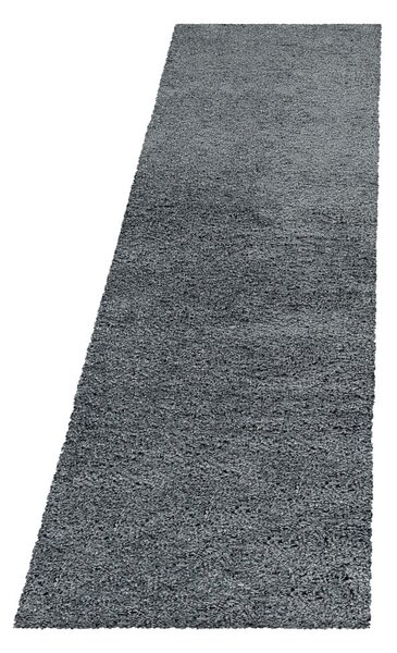 Sivý behúň 80x250 cm Fluffy – Ayyildiz Carpets