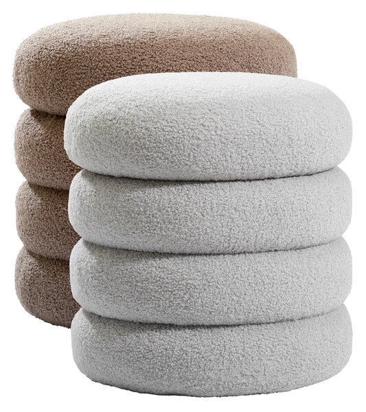 TABURETKA, textil, 41/42/41 cm Xora - Kreslá