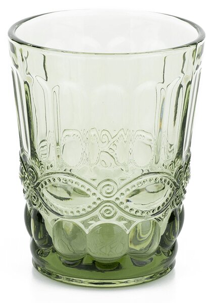 KONDELA Poháre na vodu, set 4 ks, 240 ml, farebné vintage, SAVOY TYP 2