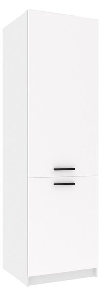 Vysoká kuchynská skrinka Belini pre vstavanú chladničku 60 cm biely lesk TOR SSL60/1/WT/WT/0/B1