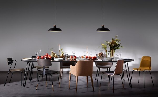 Rozkladací jedálenský stôl s doskou v dekore jaseňového dreva 90x140 cm Norfort – Kave Home
