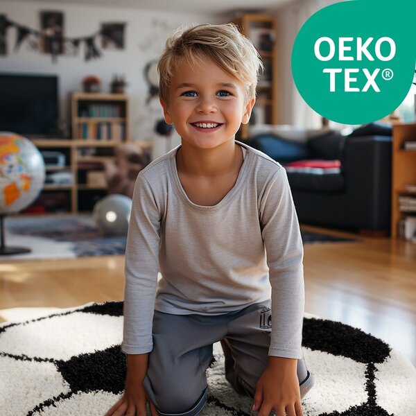 Čierno-krémový detský koberec ø 100 cm Fun – Ayyildiz Carpets