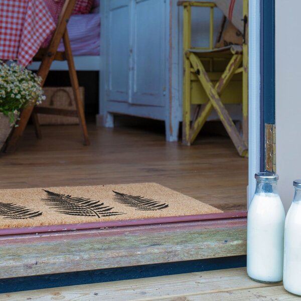 Rohožka z kokosového vlákna 40x60 cm Fern Leaf – Artsy Doormats