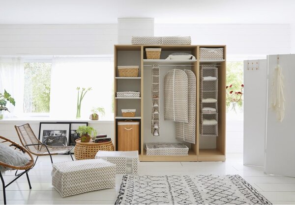 Bambusový kôš na bielizeň v prírodnej farbe 78 l Bamboo – Compactor