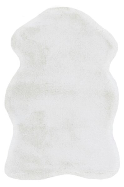 KOŽUŠINOVÝ KOBEREC, 60/90 cm, biela - Online Only bytové doplnky, Online Only