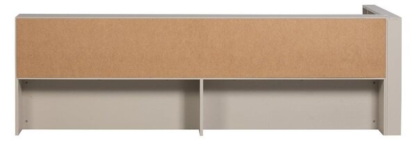 Sivá/béžová jednolôžková posteľ z borovicového dreva bez roštu 90x200 cm Carter – WOOOD