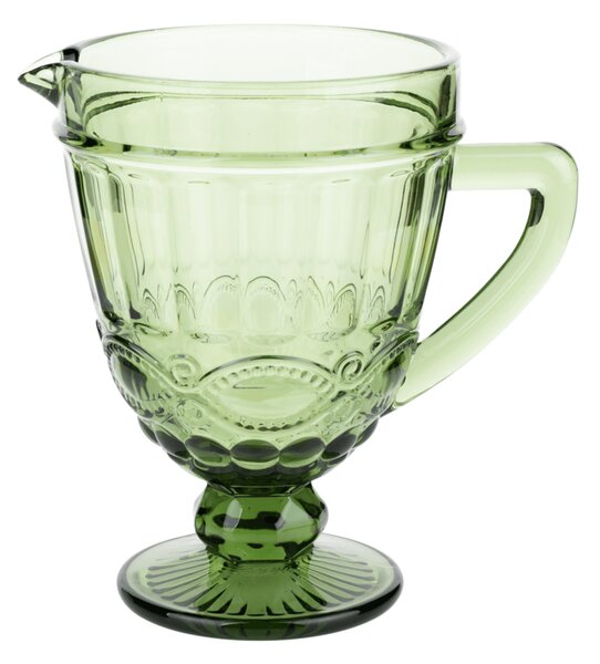 KONDELA Vintage džbán na vodu/na víno, 1150ml, zelená, SAVOY